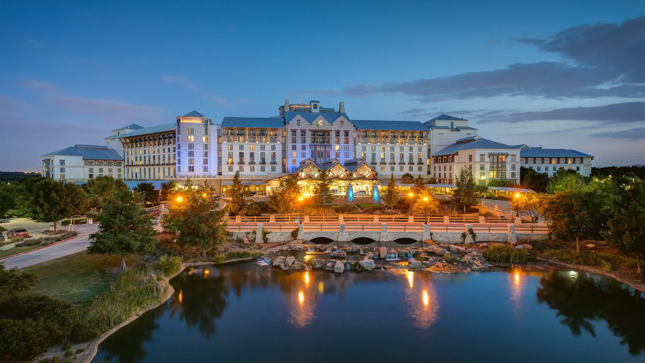 The Gaylord Texan Hotel and Resort provides world-class amenities and over 1,800 rooms along with hundreds of thousands of square feet in convention space.